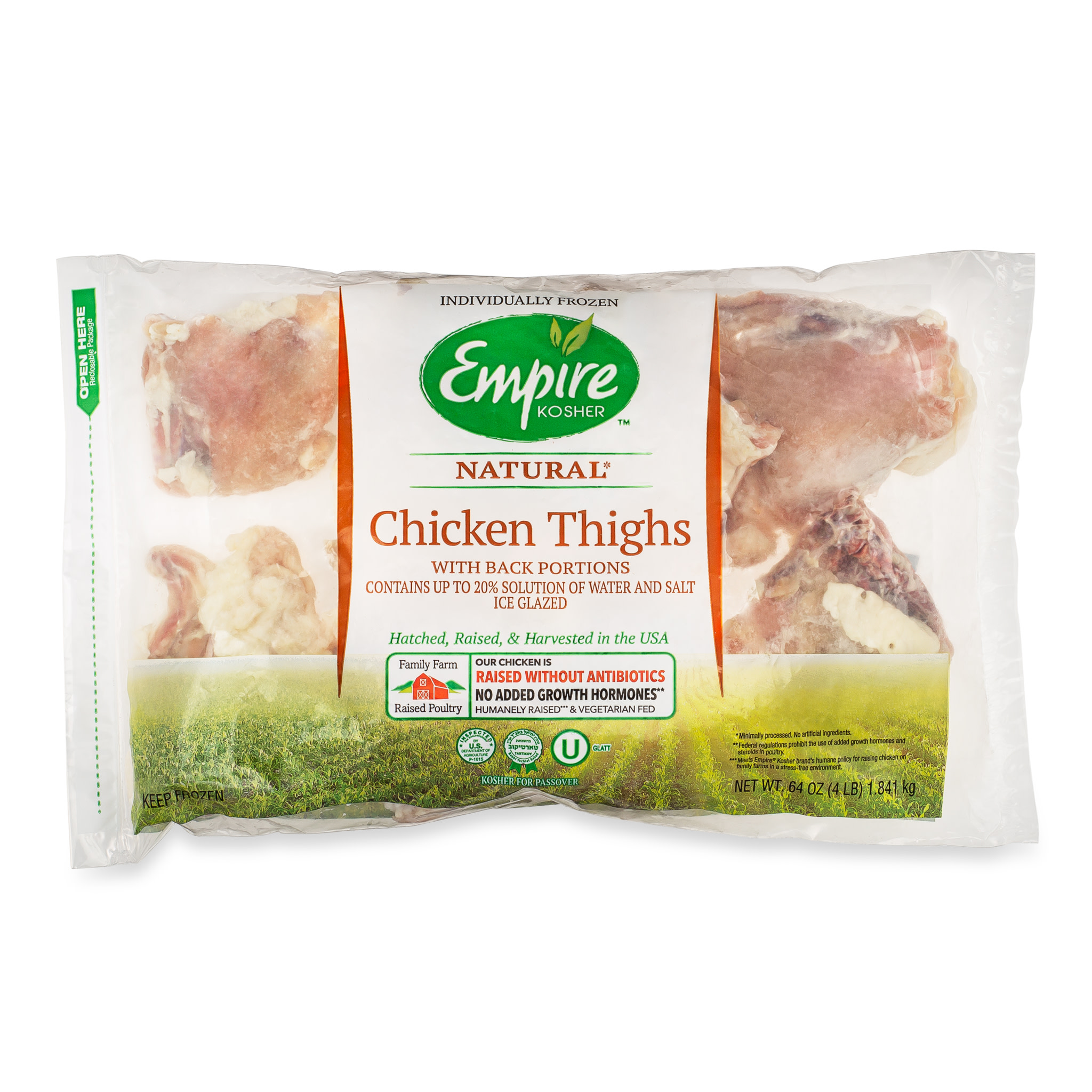 4460 WF PACKAGED Kosher Chicken Thighs - Empire Poultry