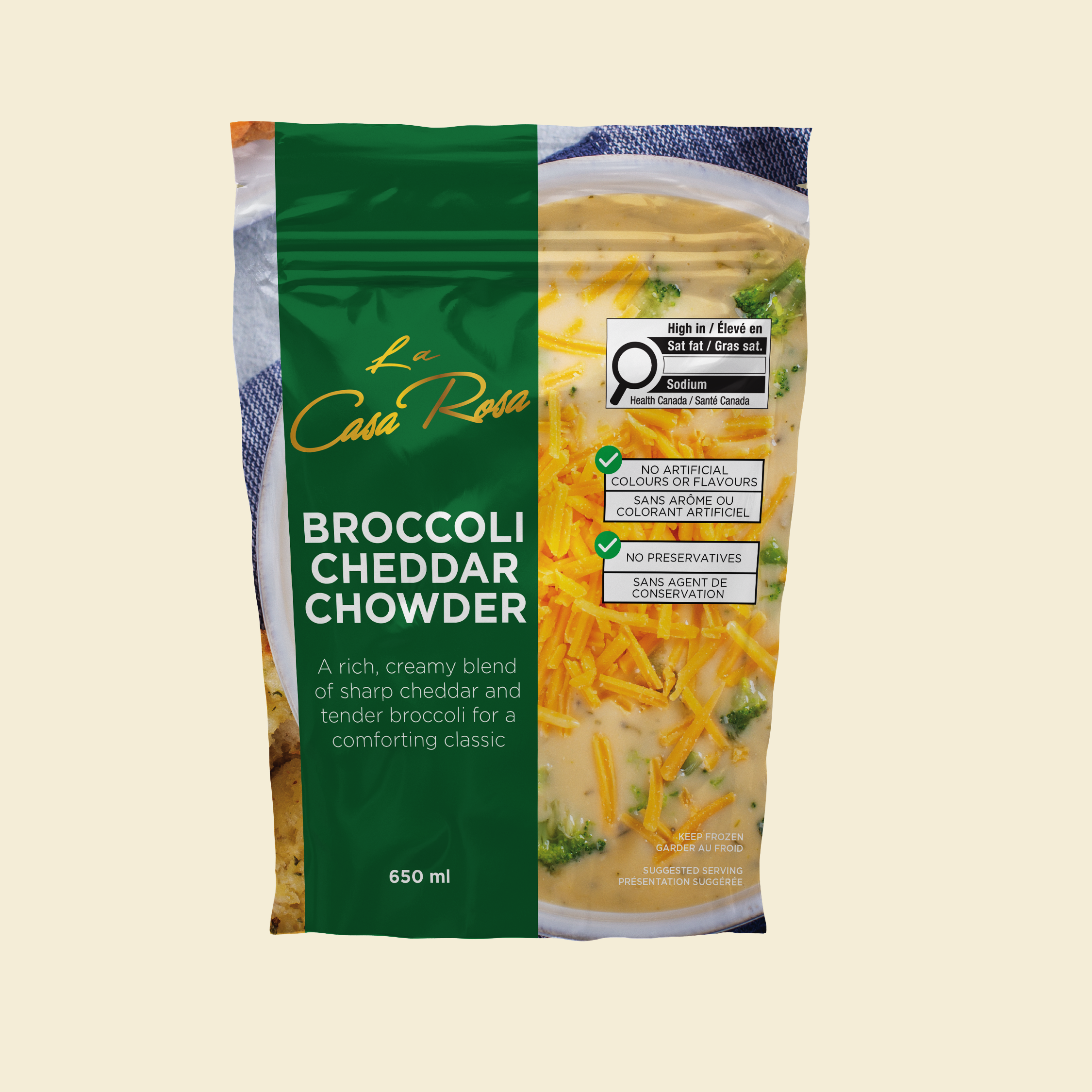 Soup, Broccoli Ched Chowder 650mL - LCR