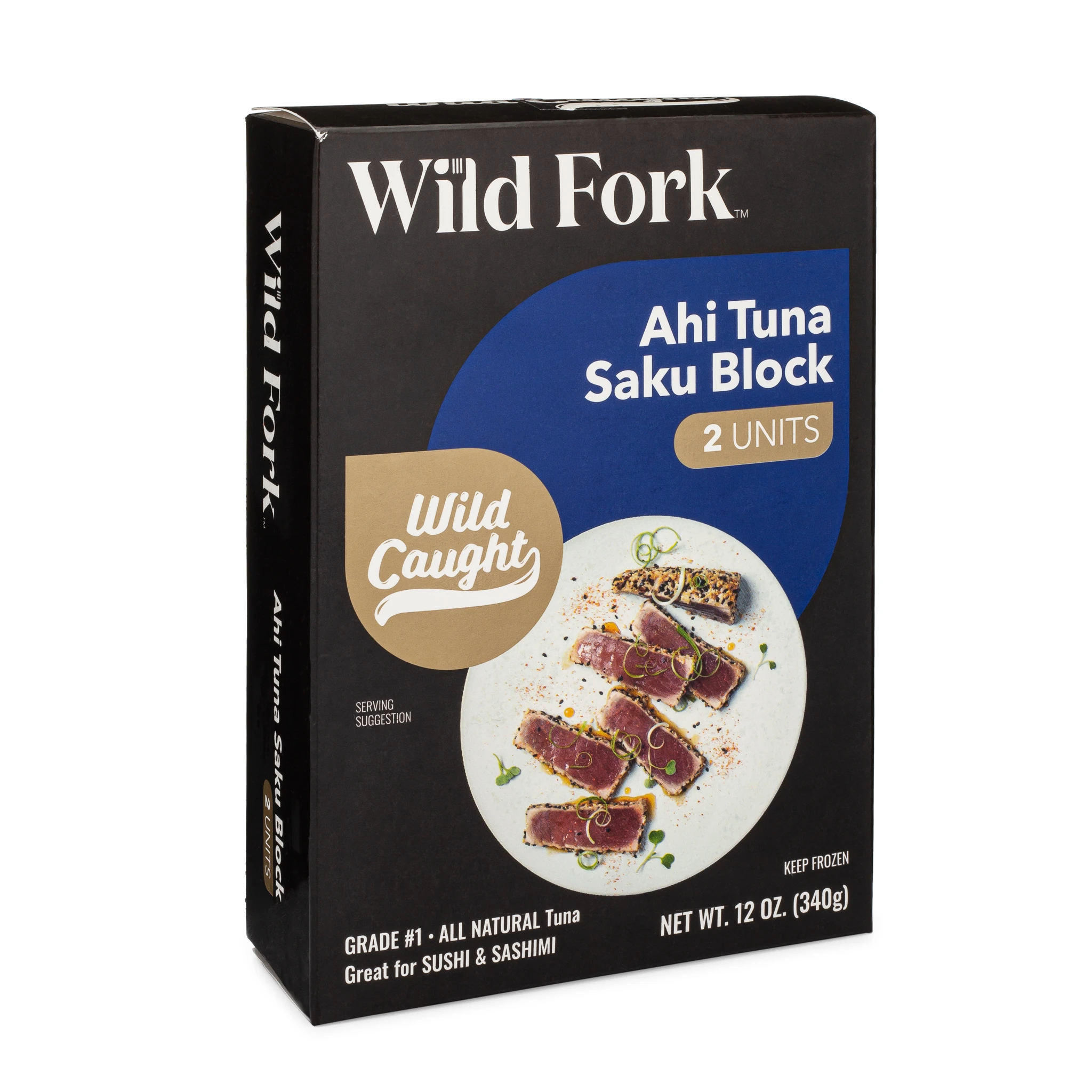 6121 WF PACKAGED Ahi Tuna Saku Block Seafood