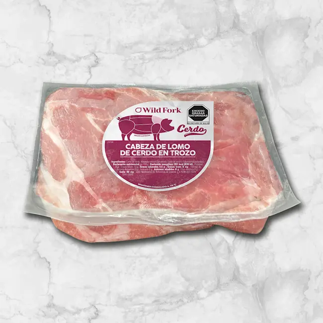 82164 WFMex Packaged CABEZA DE LOMO DE CERDO EN TROZO Cerdo