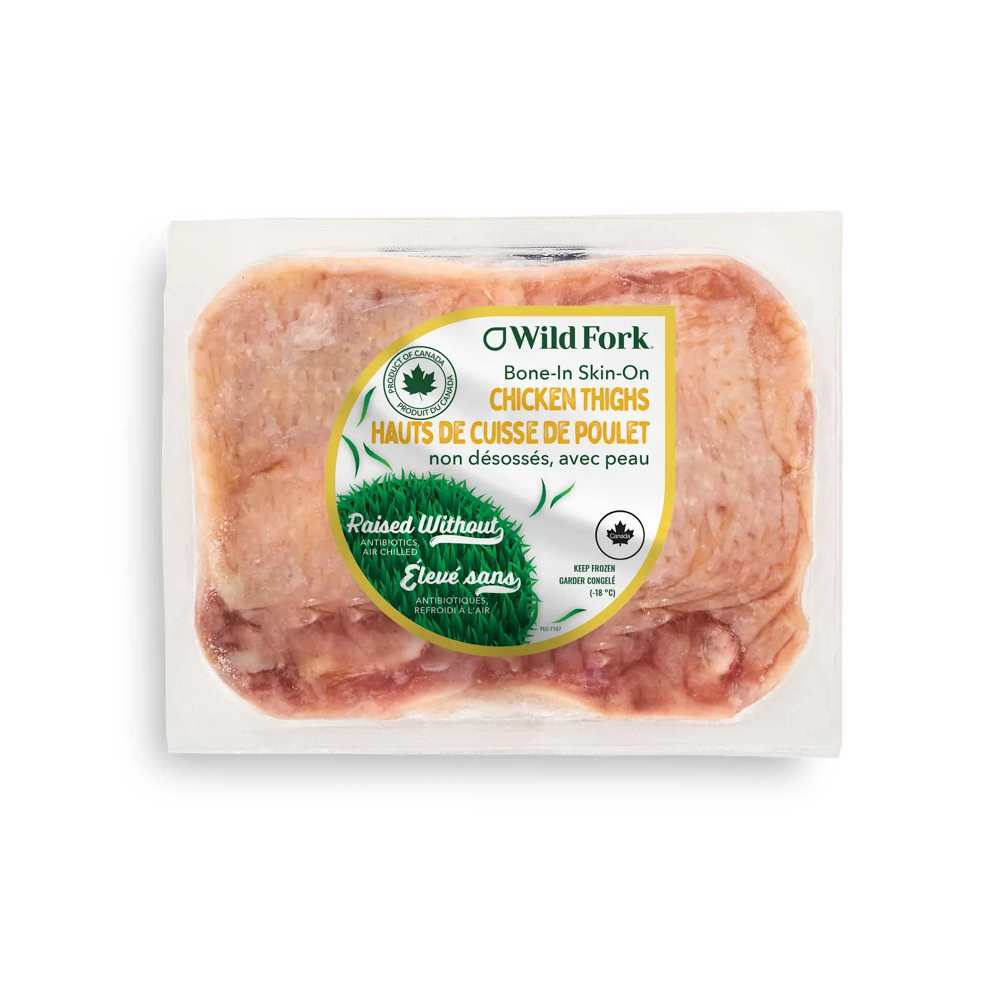 WFC 7107 Chicken Thighs BISkinOn Product