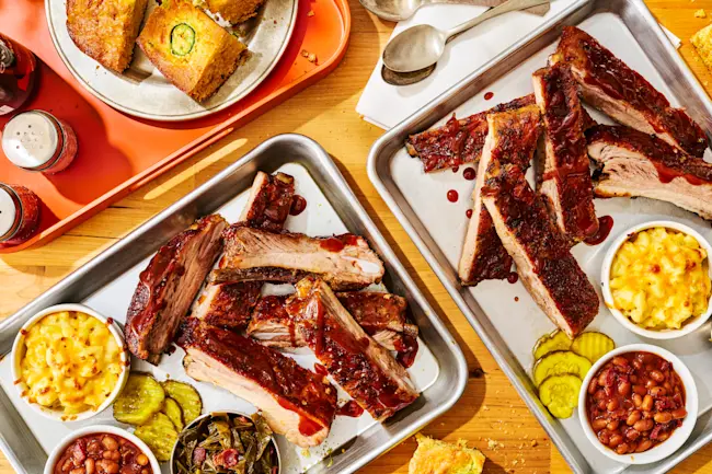 3528 3536 Whiskey Black Pepper St Louis Ribs Cooked 1