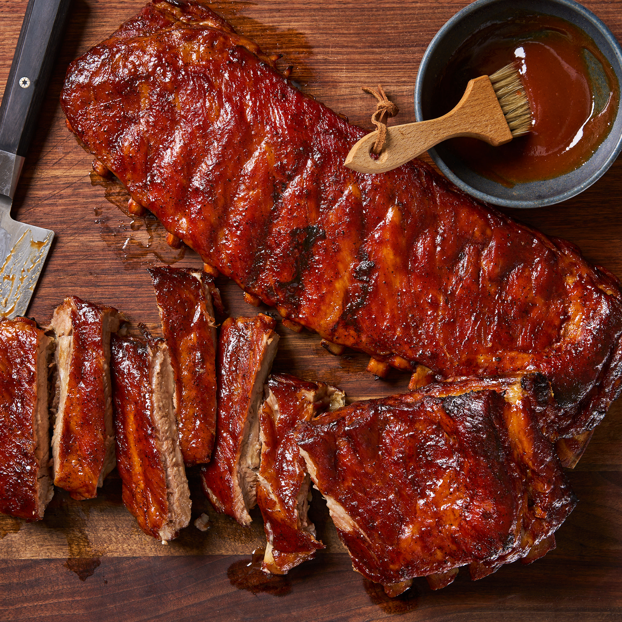 Barbecue Ribs with Carolina Style BBQ Sauce