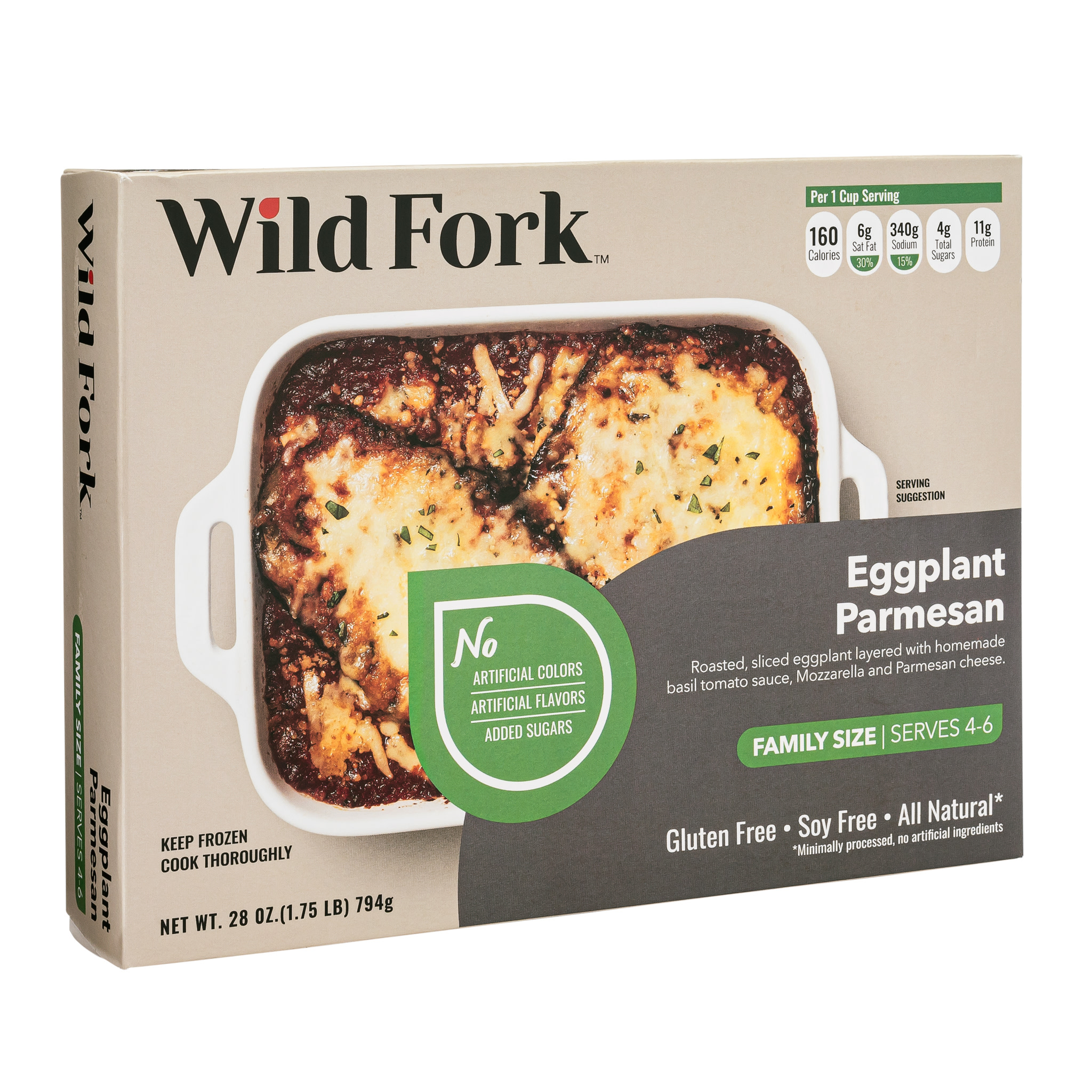 8051 WF PACKAGED Eggplant Parmesan - Family Size Ready Meals