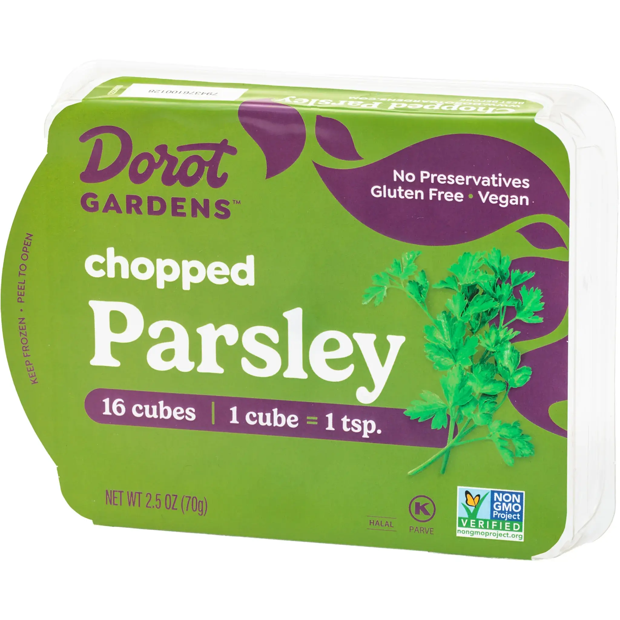 7095 WF PACKAGED Frozen Parsley - Dorot Spices & Dry Goods