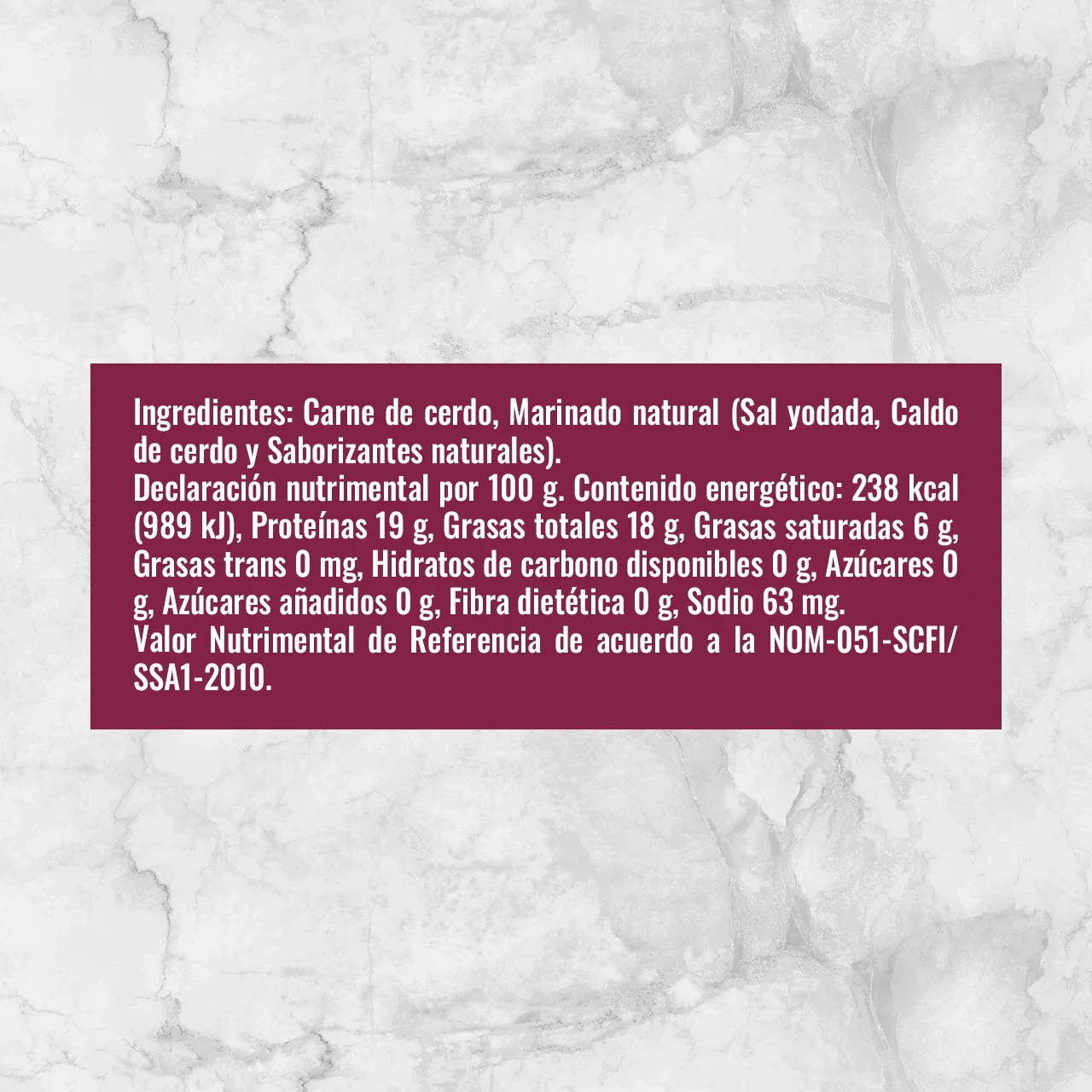 82165 PULPA DE CERDO SIN HUESO EN TROZO Info Nutrimental (1)