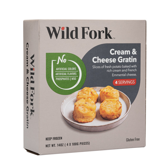 8231 WF PACKAGED CREAM & CHEESE POTATO GRATIN Ready Meals