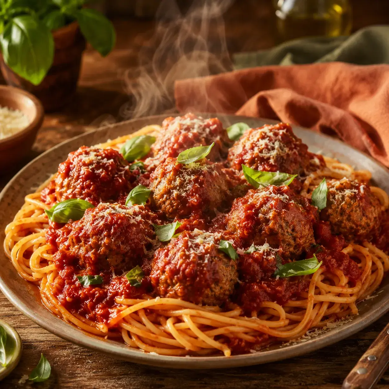 Weeknight Pork Meatballs with Marinara