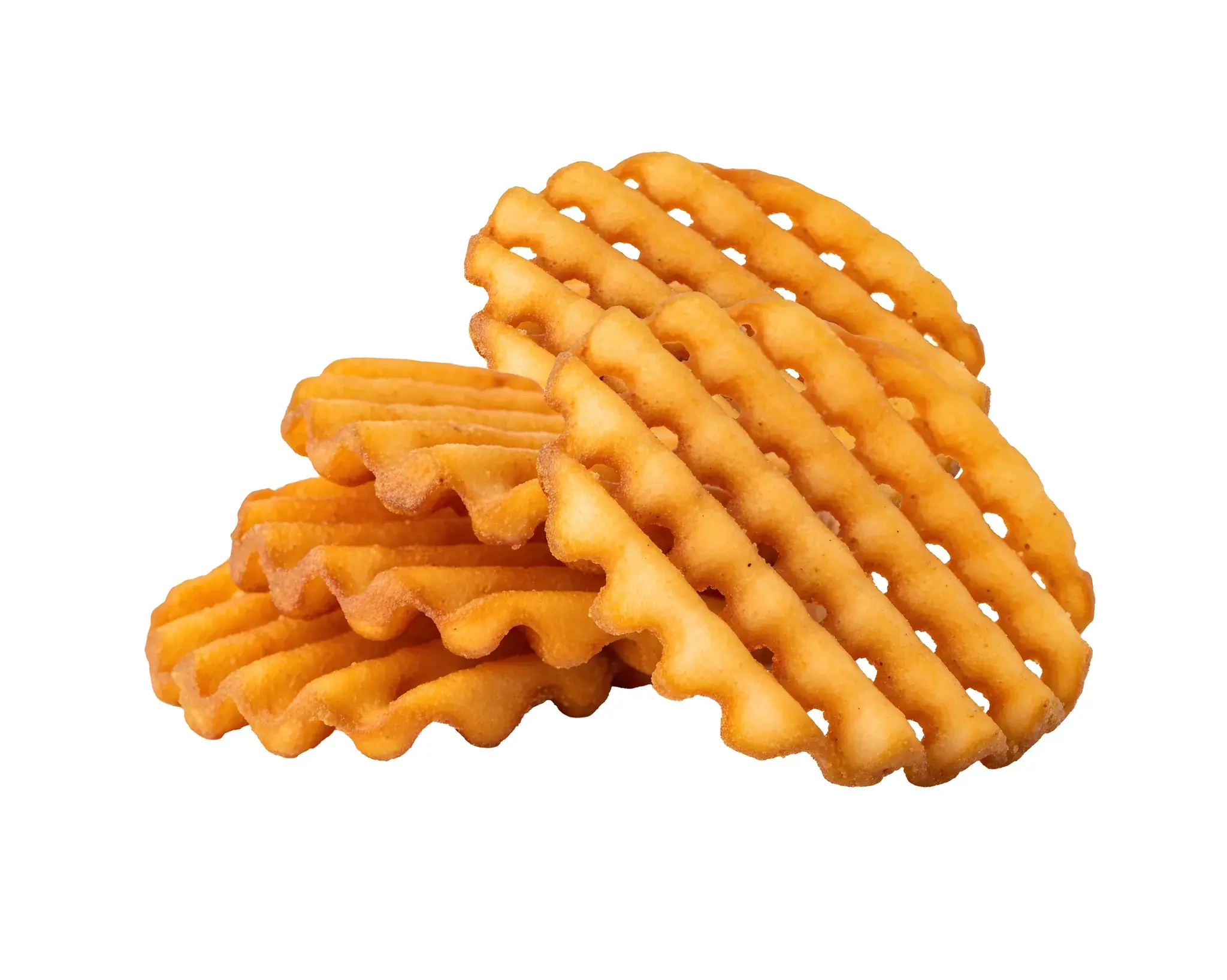 8186 COOKED Waffle Cut Fries - Delmar