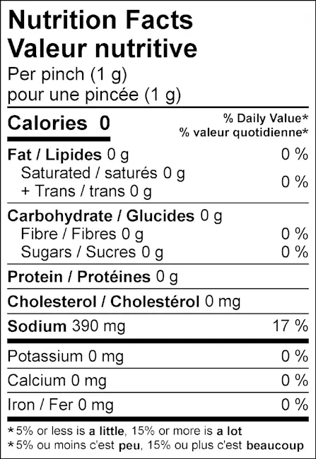 WFC 1003 Compliments Seasoning SeaSaltFlakes NFT