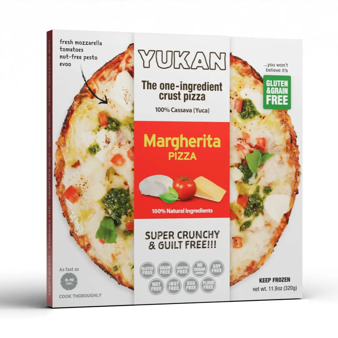 8273 ARTWORK Margherita Gluten Free Pizza - Yukan