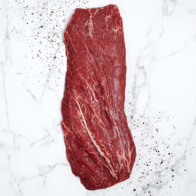 1229 WF Raw USDA Choice Black Angus Flat Iron Steak Beef