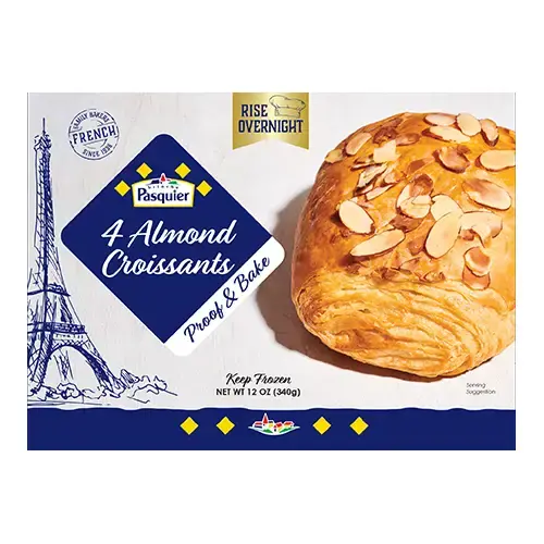 7454 - Almond Croissants - Front Label V1