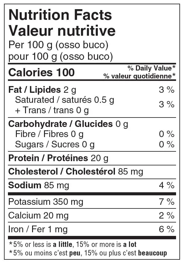 WFC 6610 NB Veal Shank NFT