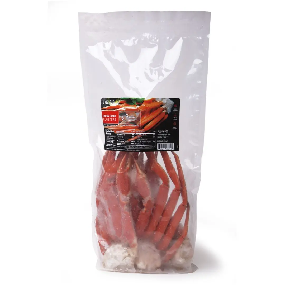 6363 PACKAGING 8 up Snow Crab Clusters 