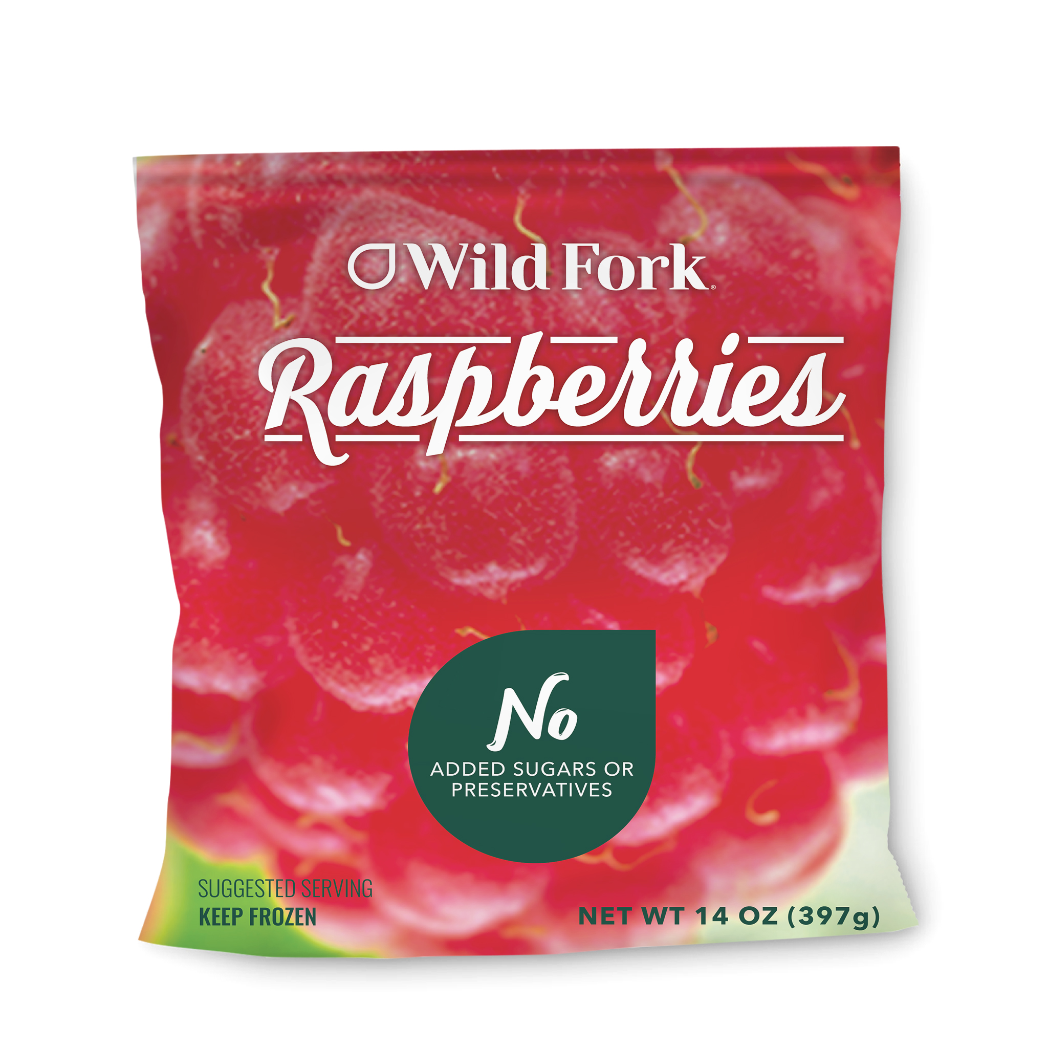 Whole Raspberries 14oz IQF | Wild Fork Foods