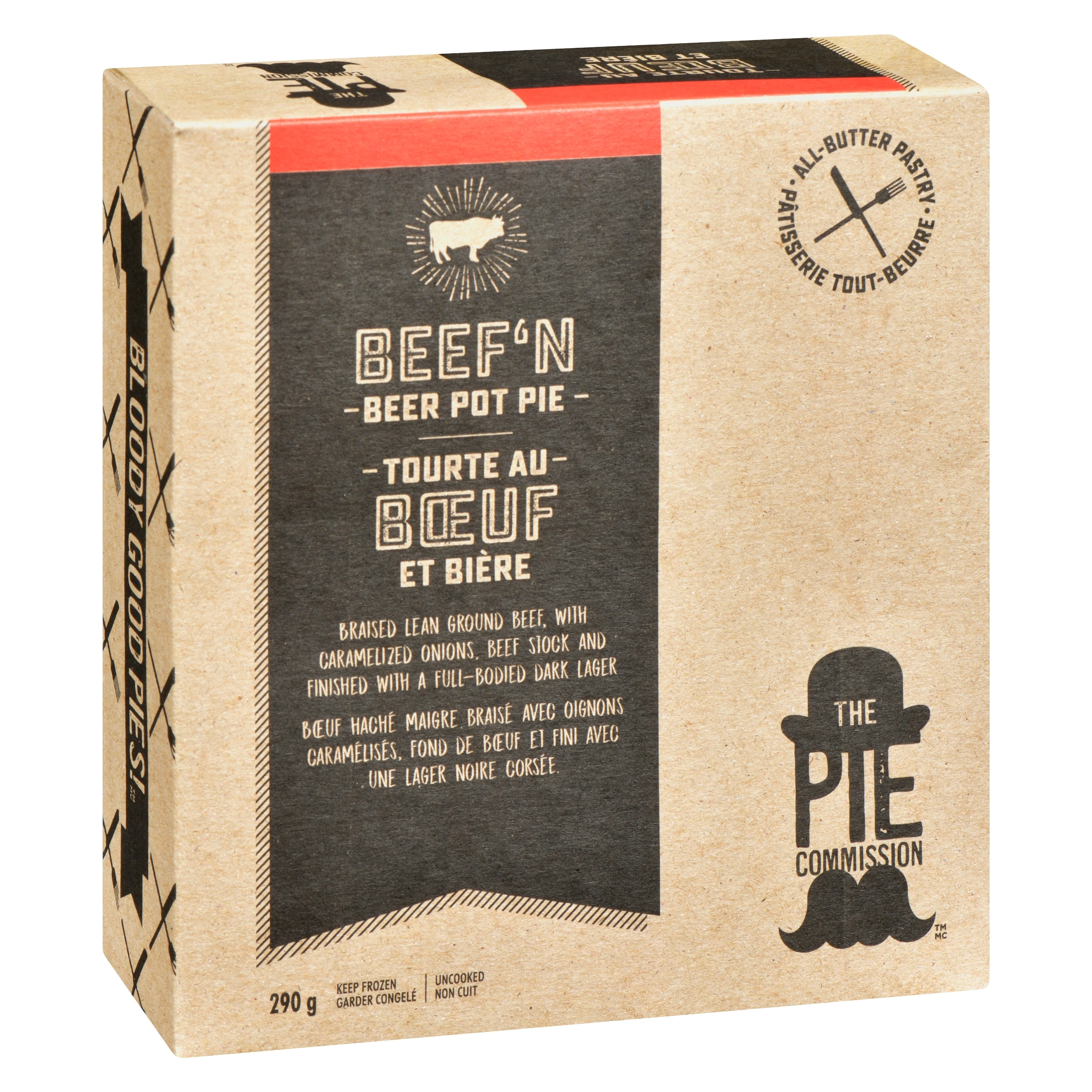 beef beer pot pie packaged