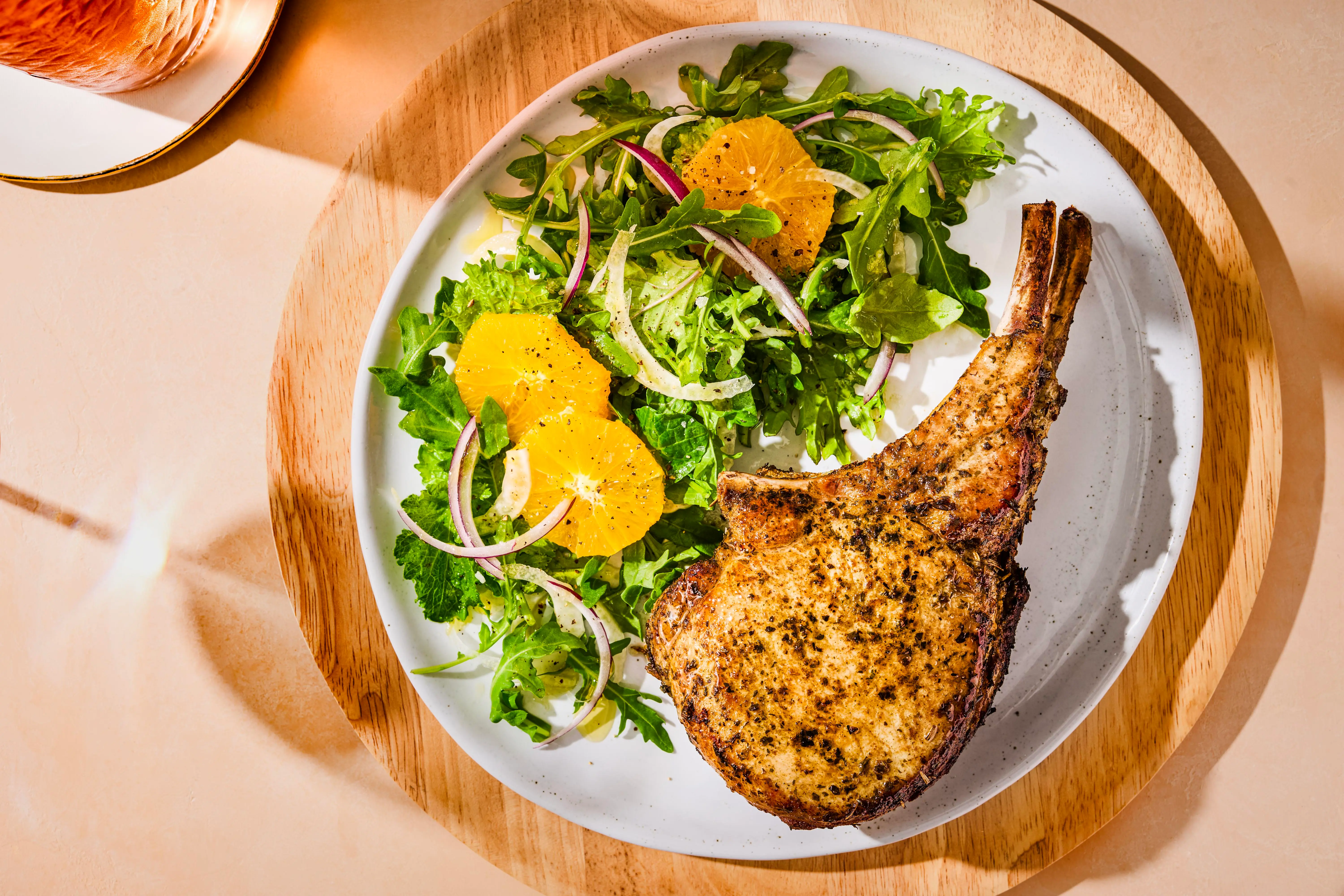 3585 COOKED Pork Bone In Doble Bone Garlic Herb P12