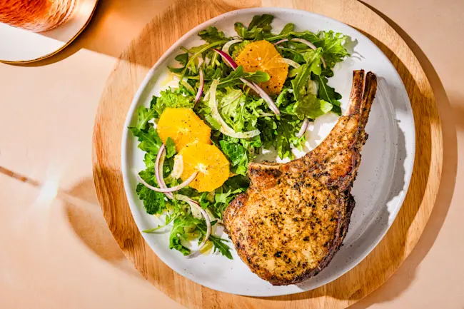 3585 COOKED Pork Bone In Doble Bone Garlic Herb P12