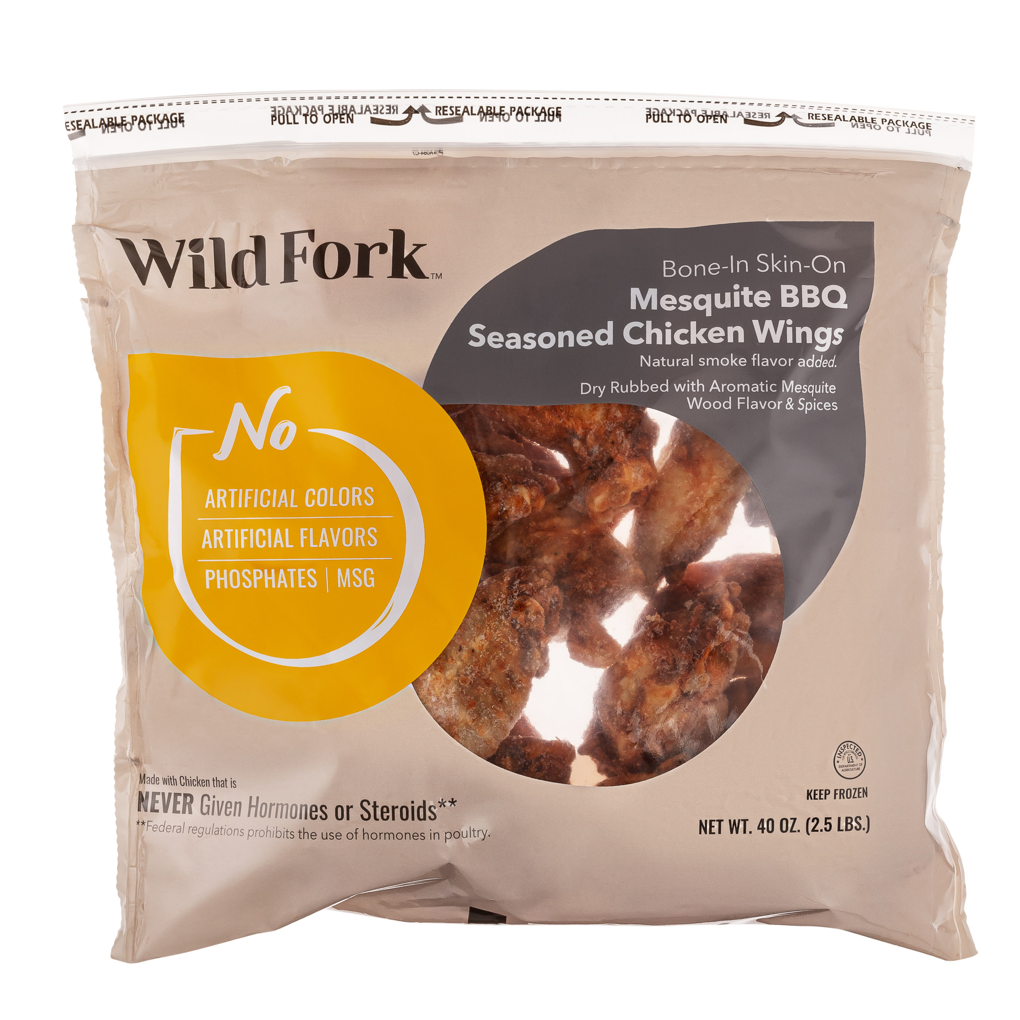 4508 WF PACKAGED Mesquite Chicken Wings Poultry