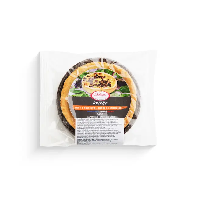 WFC 2502 NB ValueAdd Quiche OnionMushroom Product