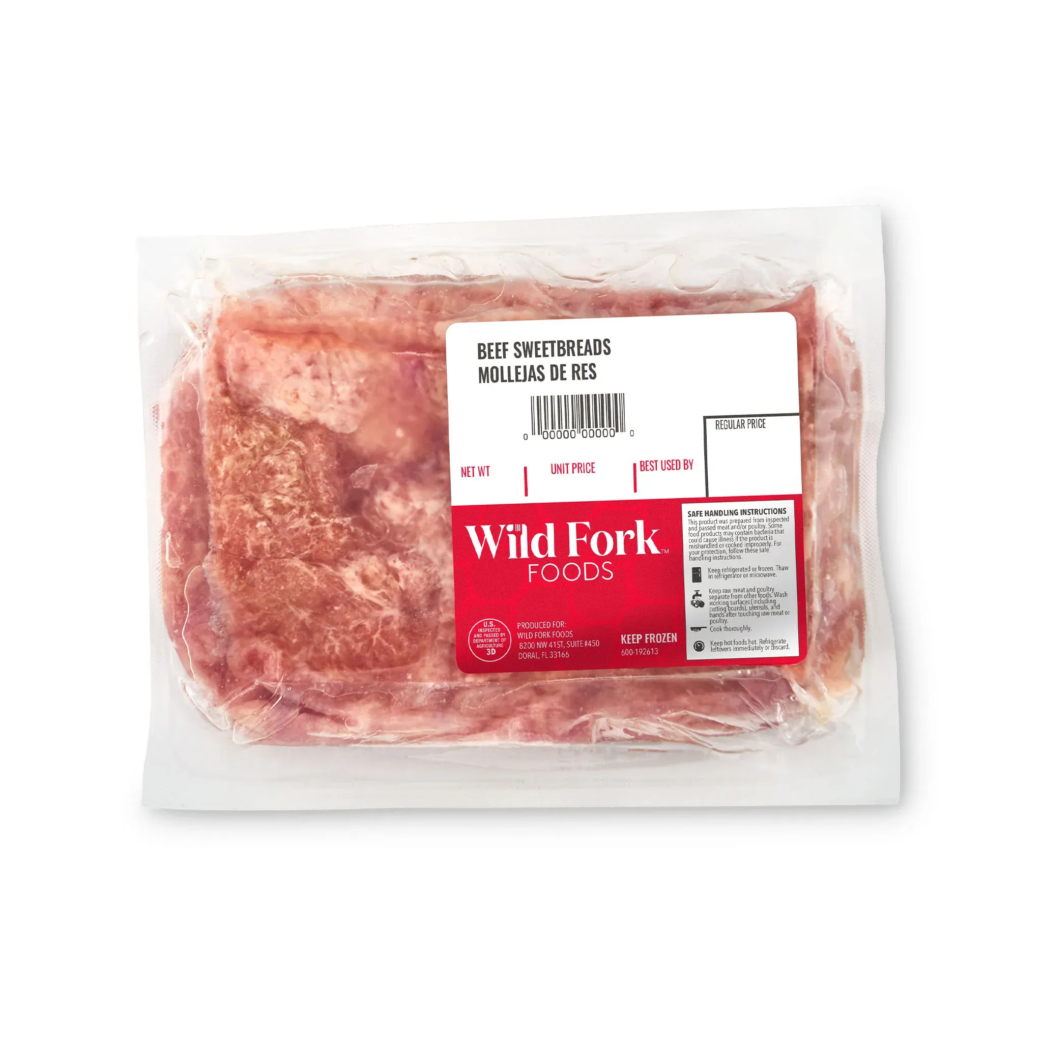 1808 WF PACKAGED Beef Sweetbread BEEF