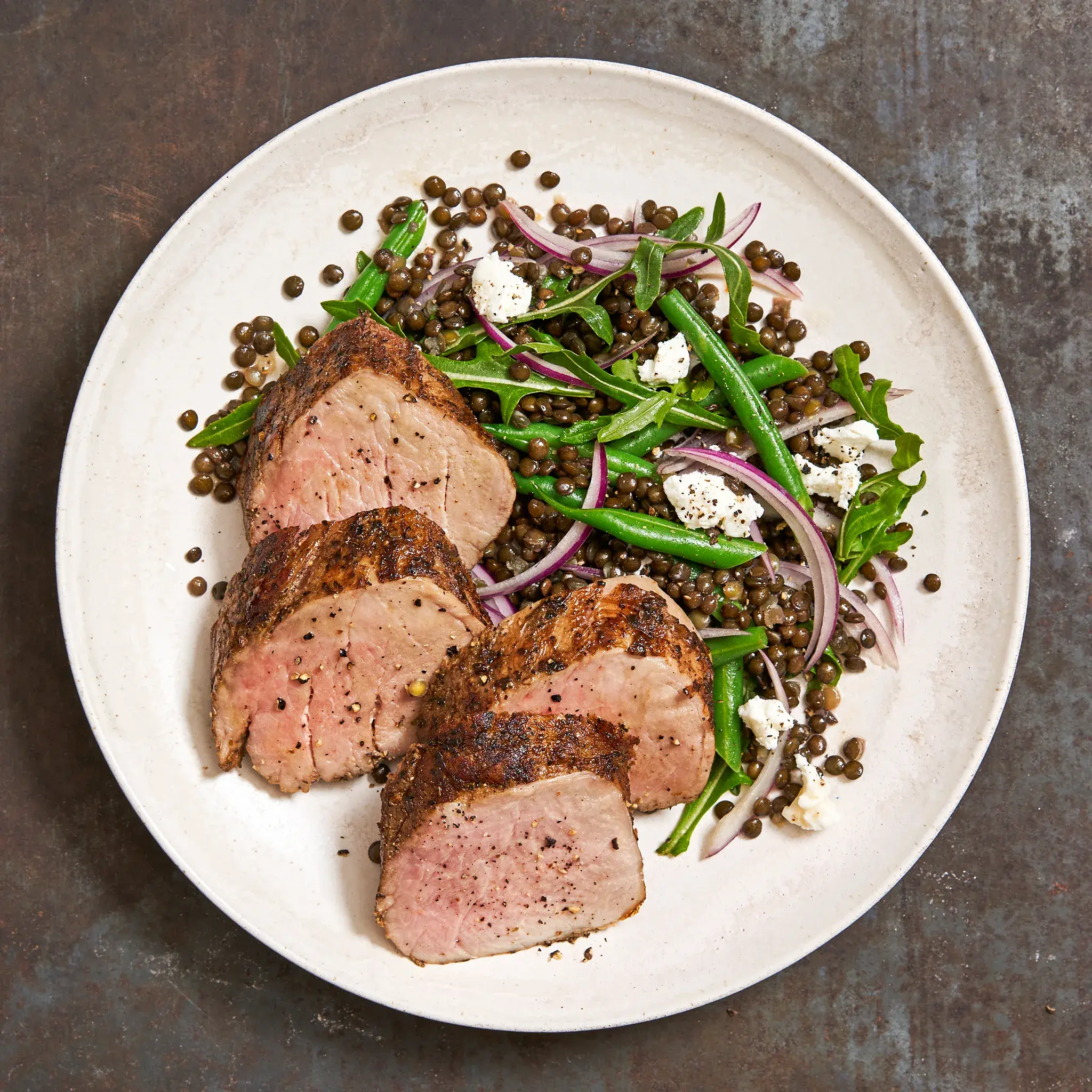 3605 WF PLATED Herb Olive Oil Pork Tenderloin Pork