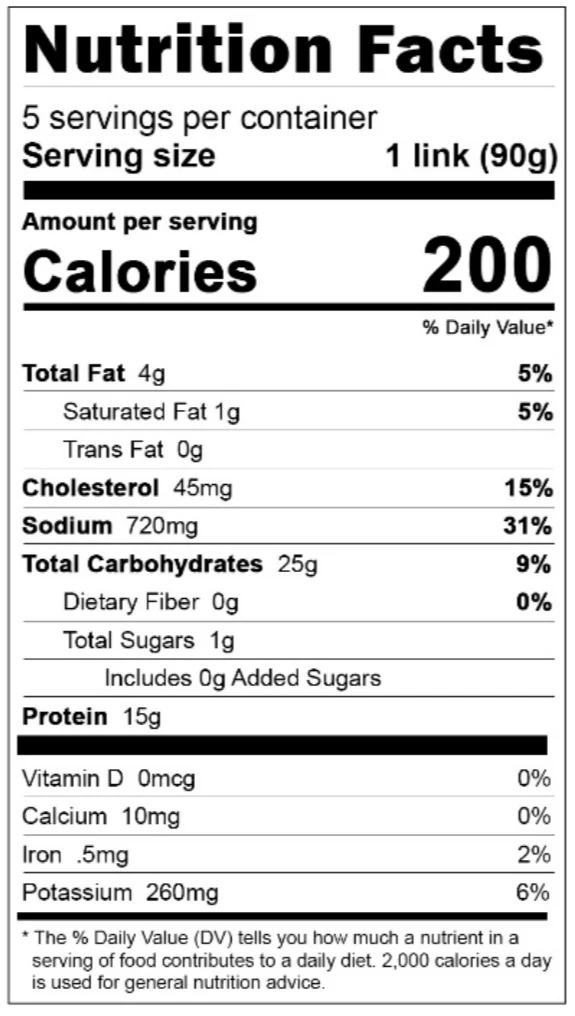 3755 WF NFT uncured chicken sausage 1lb