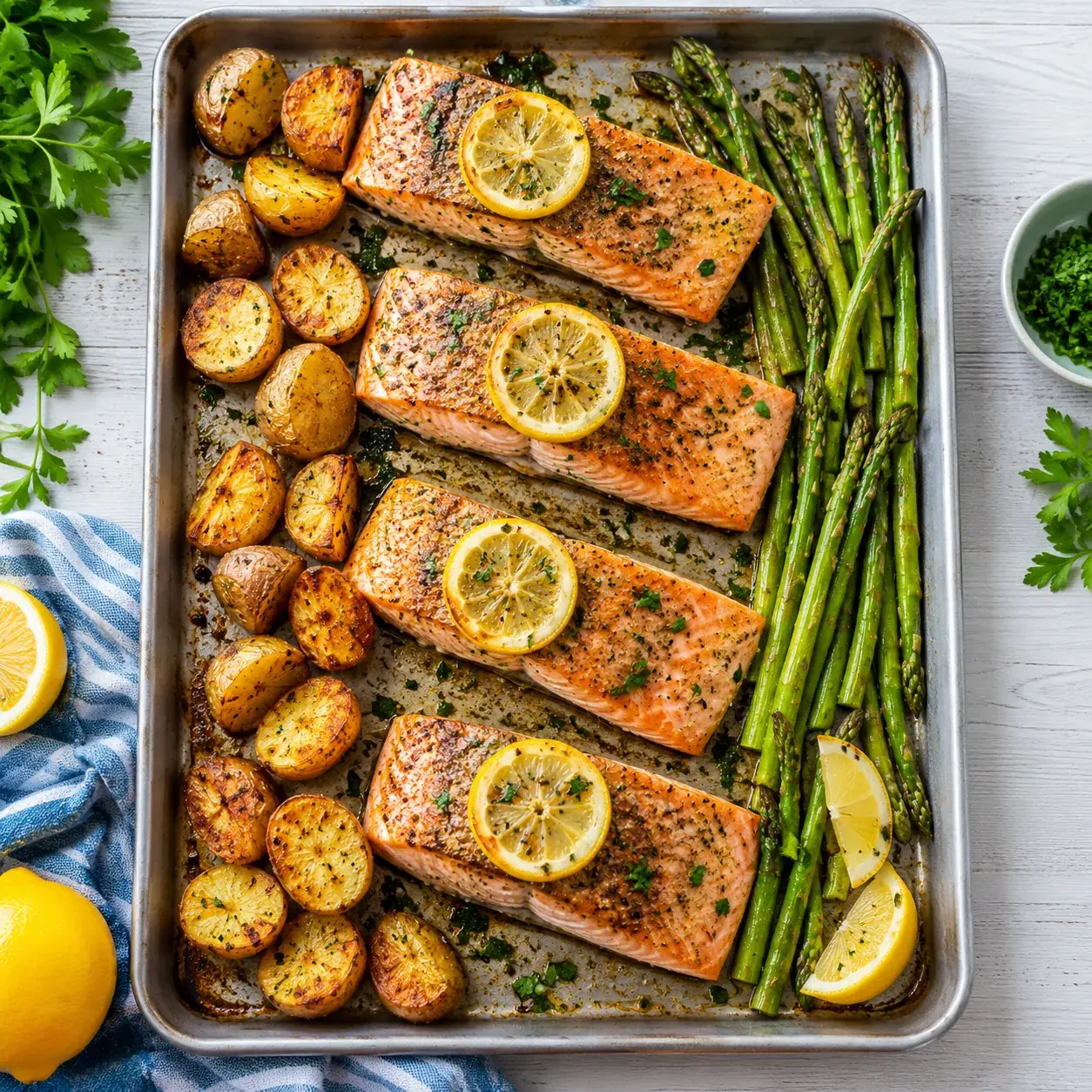 Sheet-Pan Salmon with Roasted Vegetables