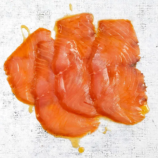 81887 WFMEx Raw SALMÓN AHUMADO SABOR WISKY Y MIEL WF 114G Pescados