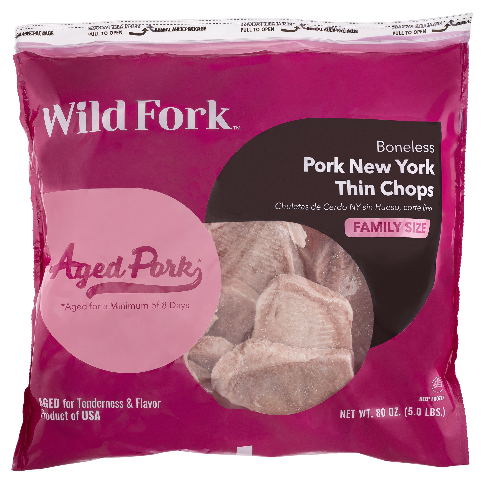 3128 WF PACKAGED PORK NY THIN CHOPS - FAMILY SIZE PORK