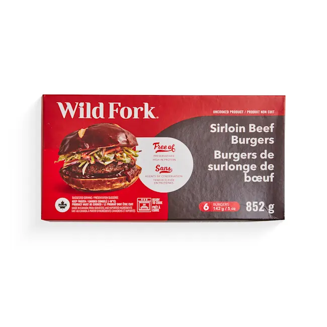 WFC 9004 Grounds Sirloin Beef Burgers PD