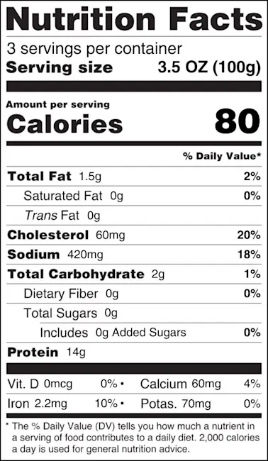 NFT Seafood Mix 10.6oz VS Tray