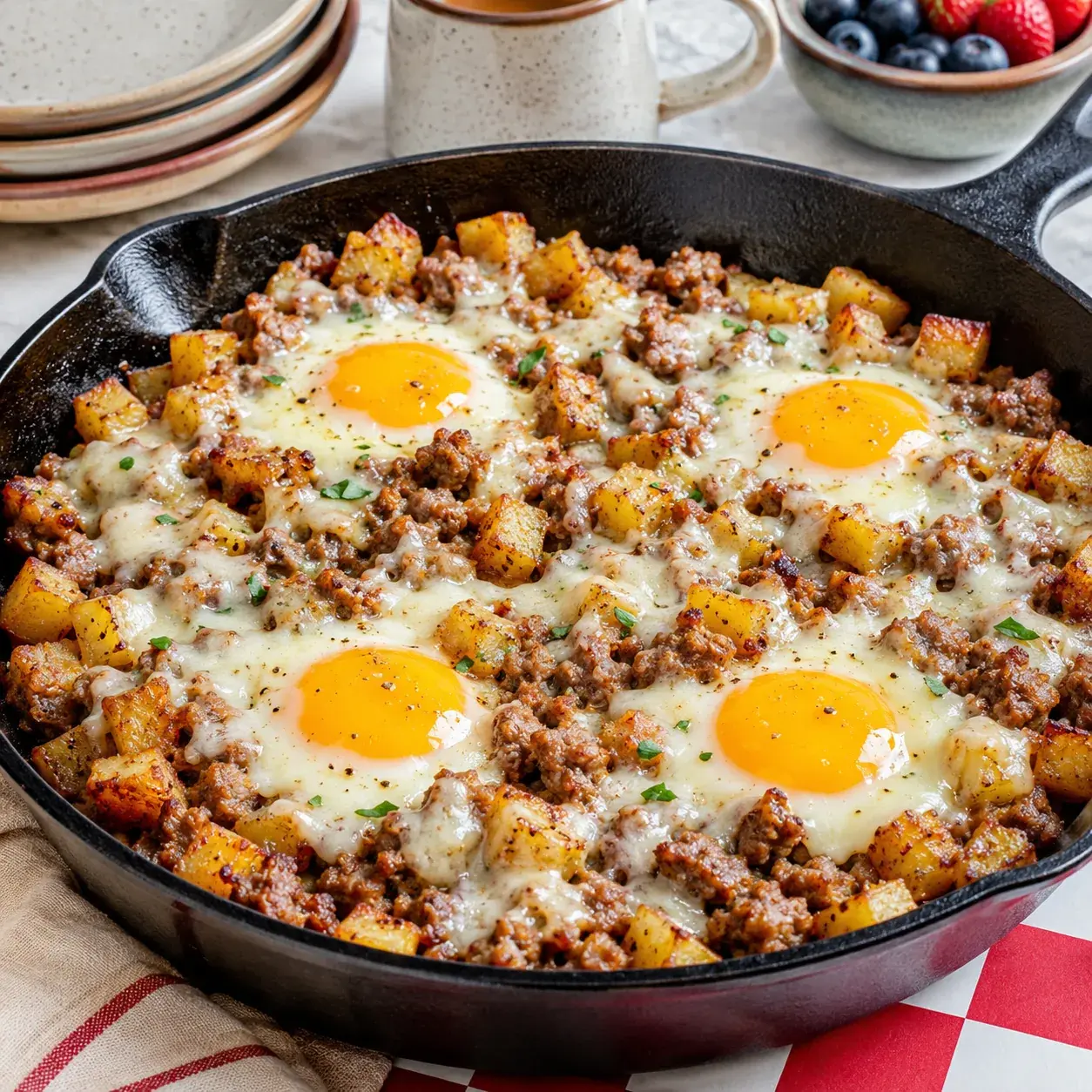 Italian Sausage Breakfast Skillet