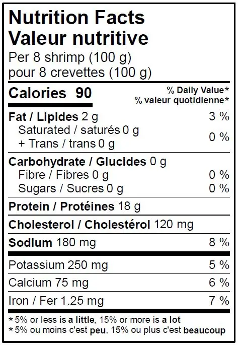 WFC 5109 Seafood Shrimp WhiteLarge31-40 NFT