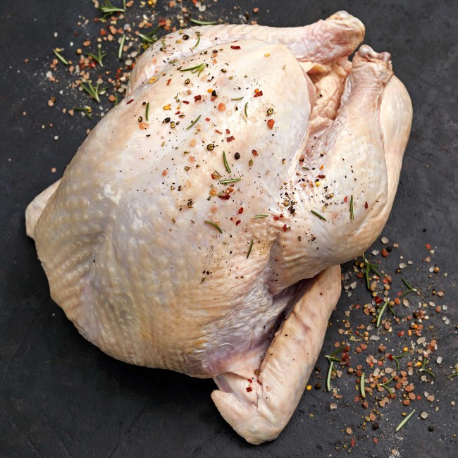 4453 RAW Antibiotic Free Whole Young Turkey 10-16lbs