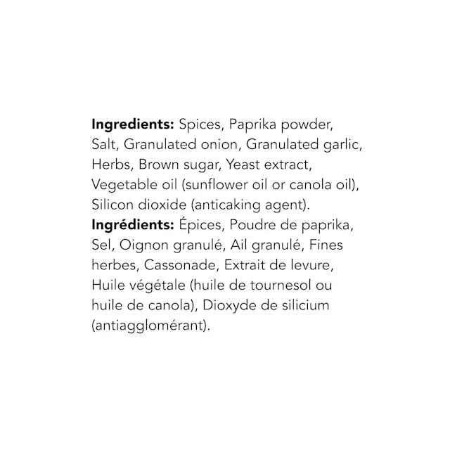 WFC 1013 Compliments Seasoning Poultry Ingredients