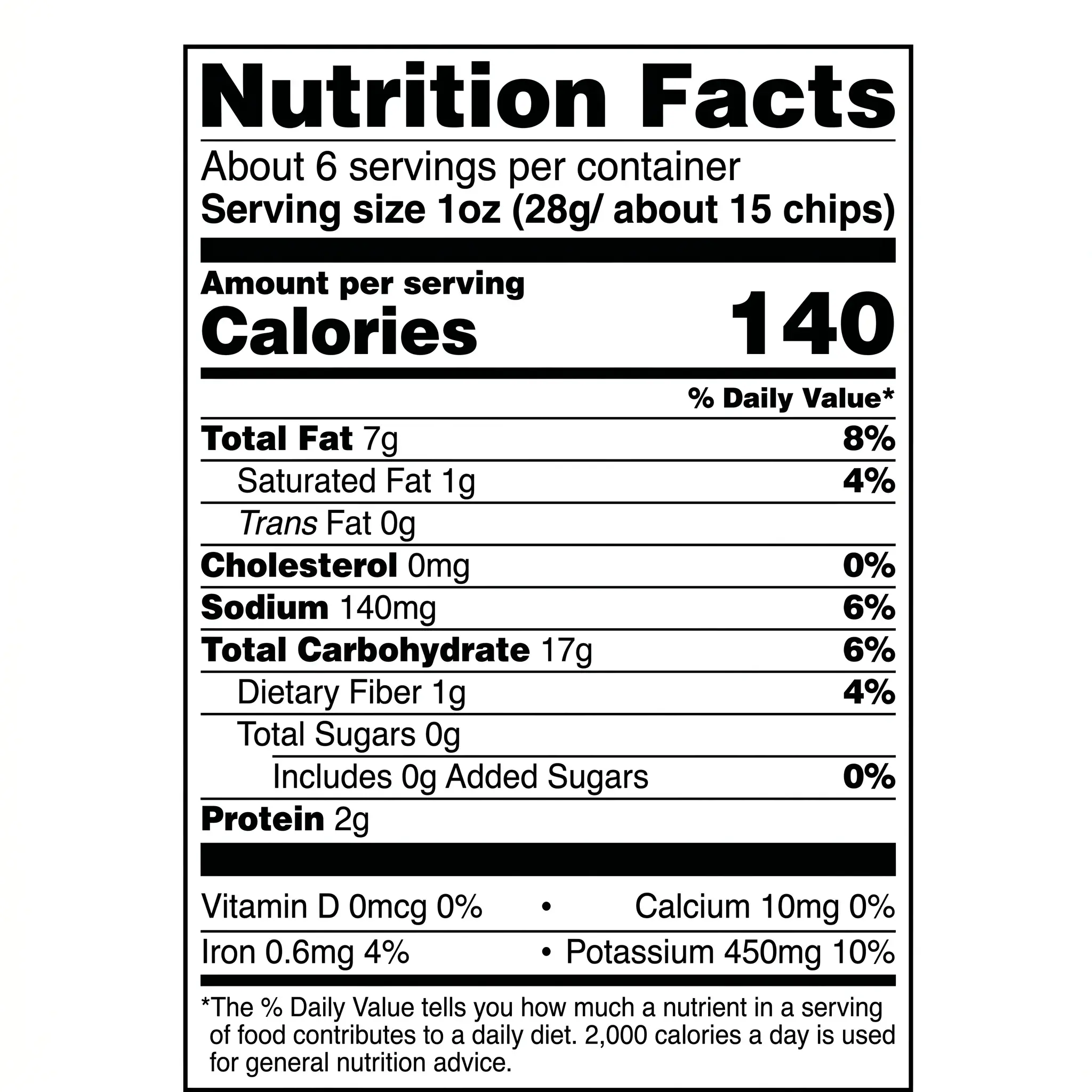 9650 - Siete Chips Potato Sea Salt - NFT