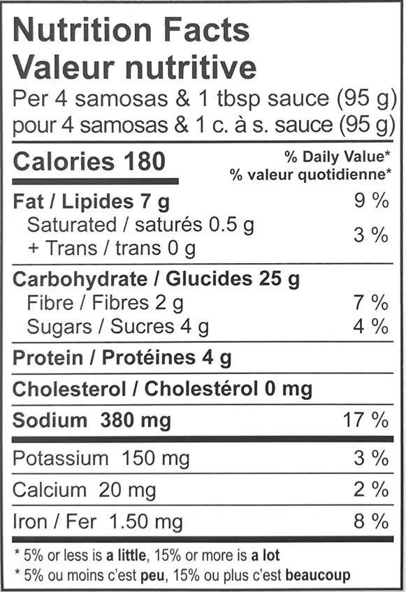 2031 - Mini Vegetable Samosas with Tamarind Sauce - NFT