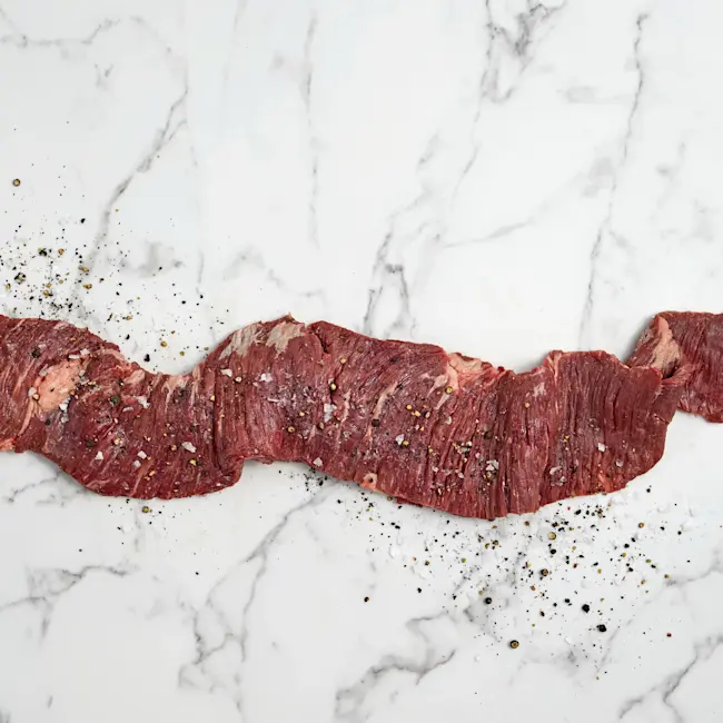 1191 WF Raw USDA Choice Beef Outside Skirt Steak Beef