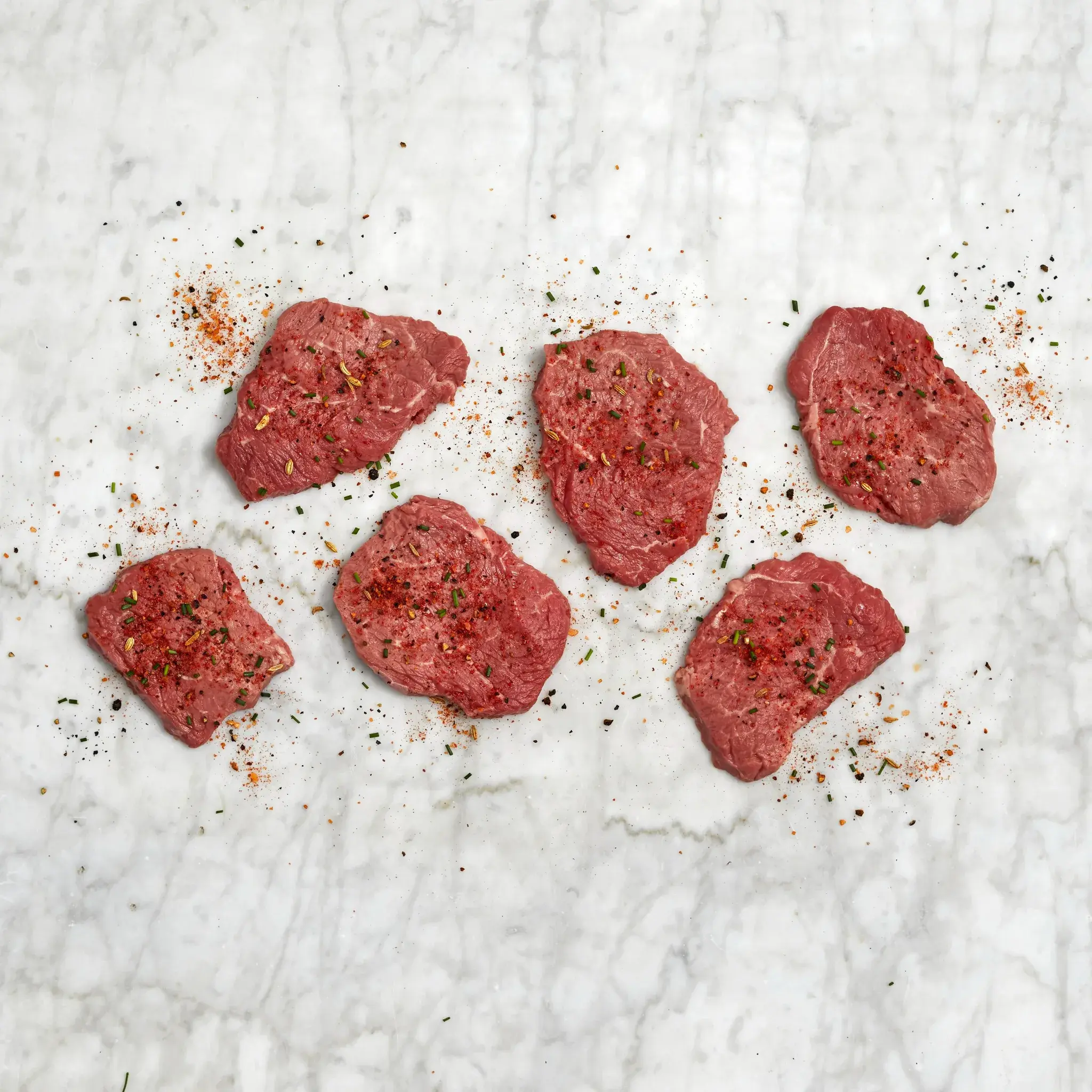 1168 WF Raw top sirloin steak thin choice 0005 Beef