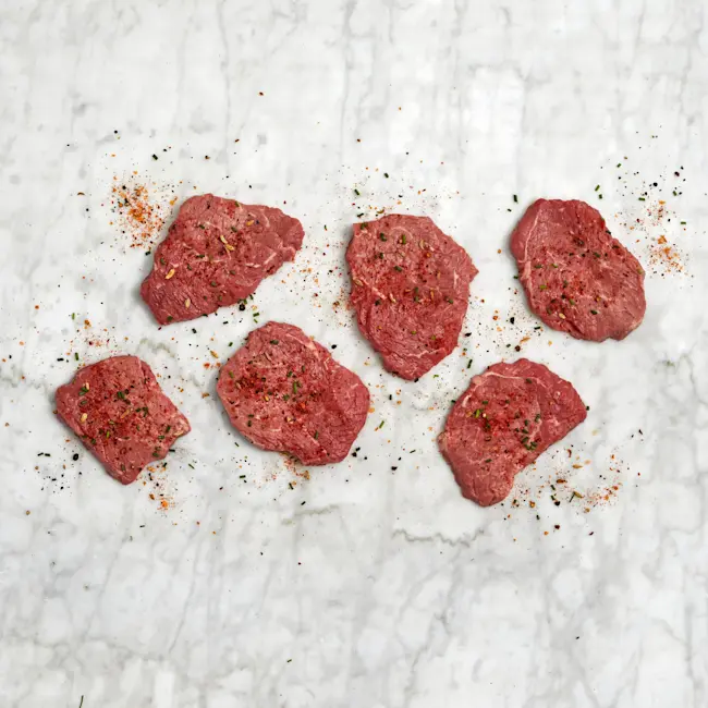 1168 WF Raw top sirloin steak thin choice 0005 Beef