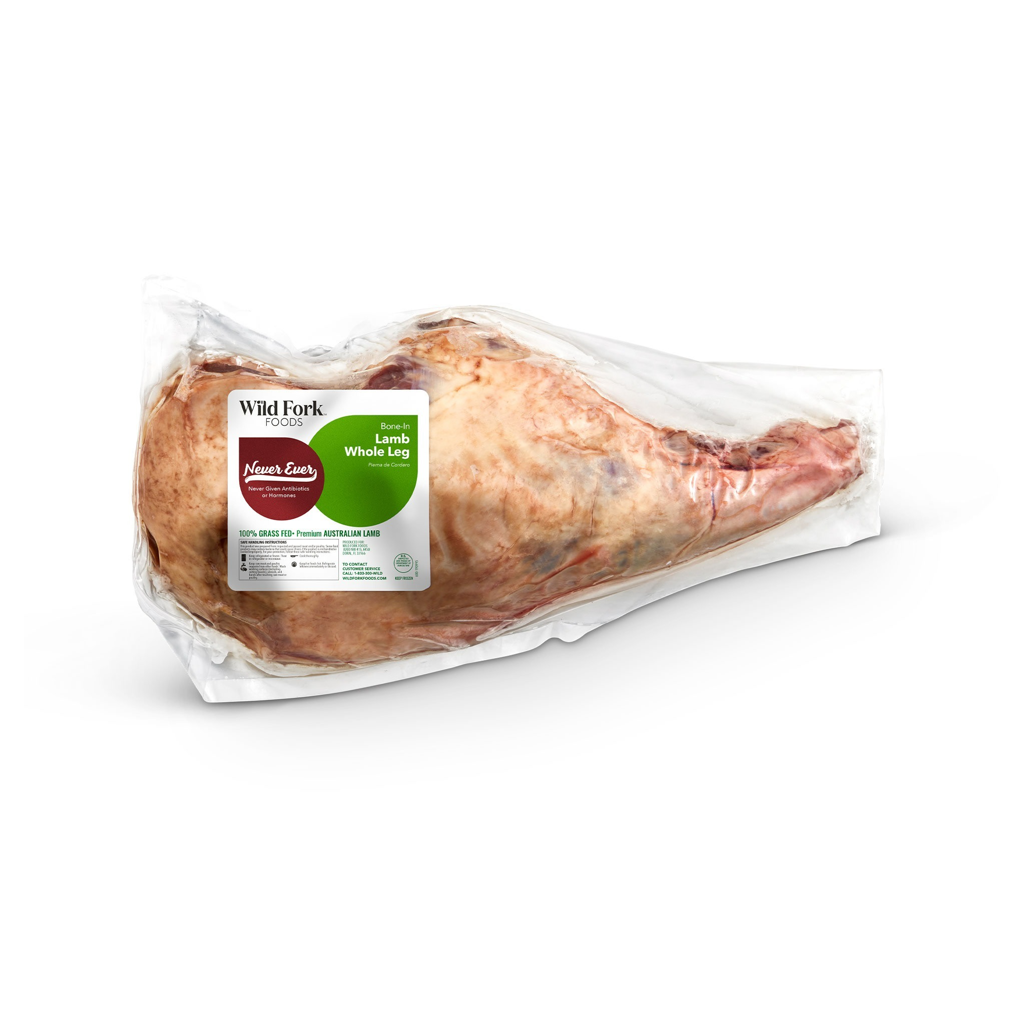 5109 WF PACKAGED GRASS FED BONE-IN WHOLE LAMB LEG SPECIALTY