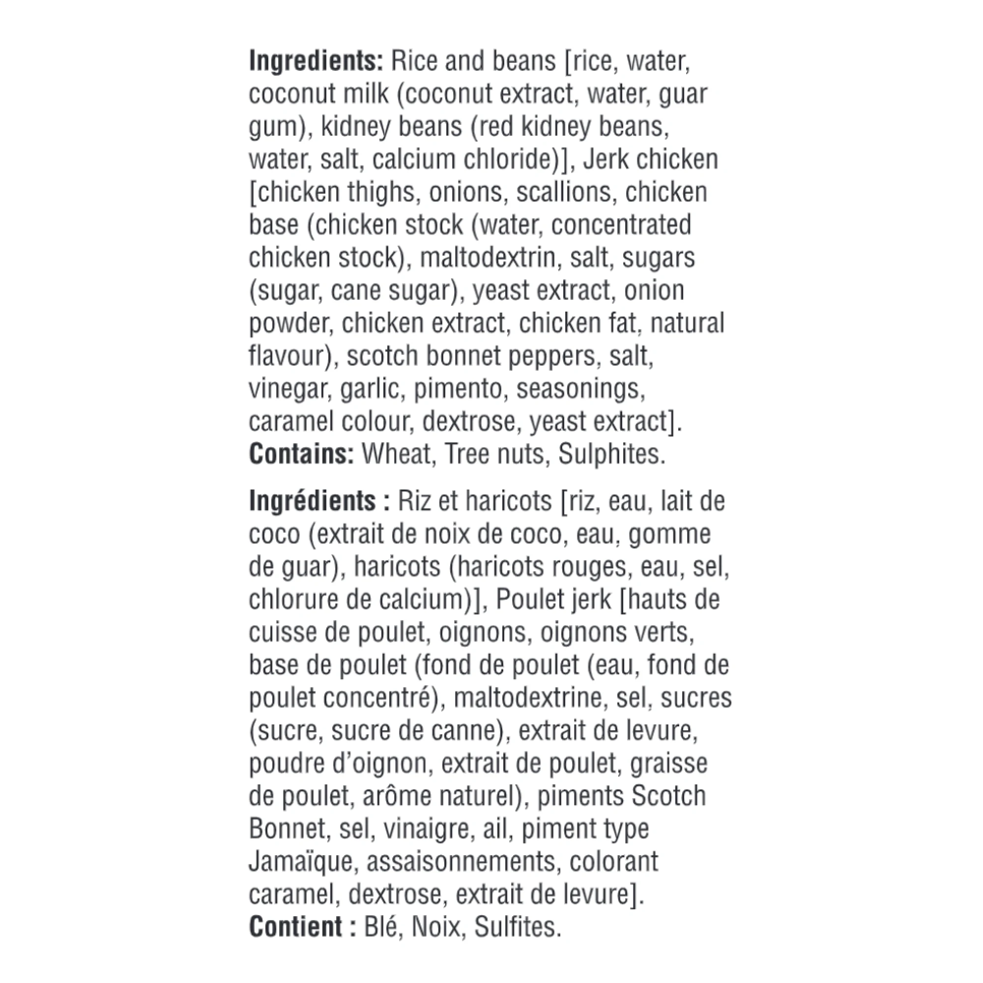 WFC 2534 ValueAdd JerkChicken Ingredients