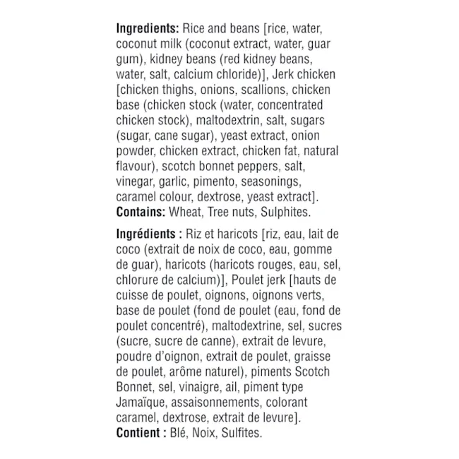 WFC 2534 ValueAdd JerkChicken Ingredients