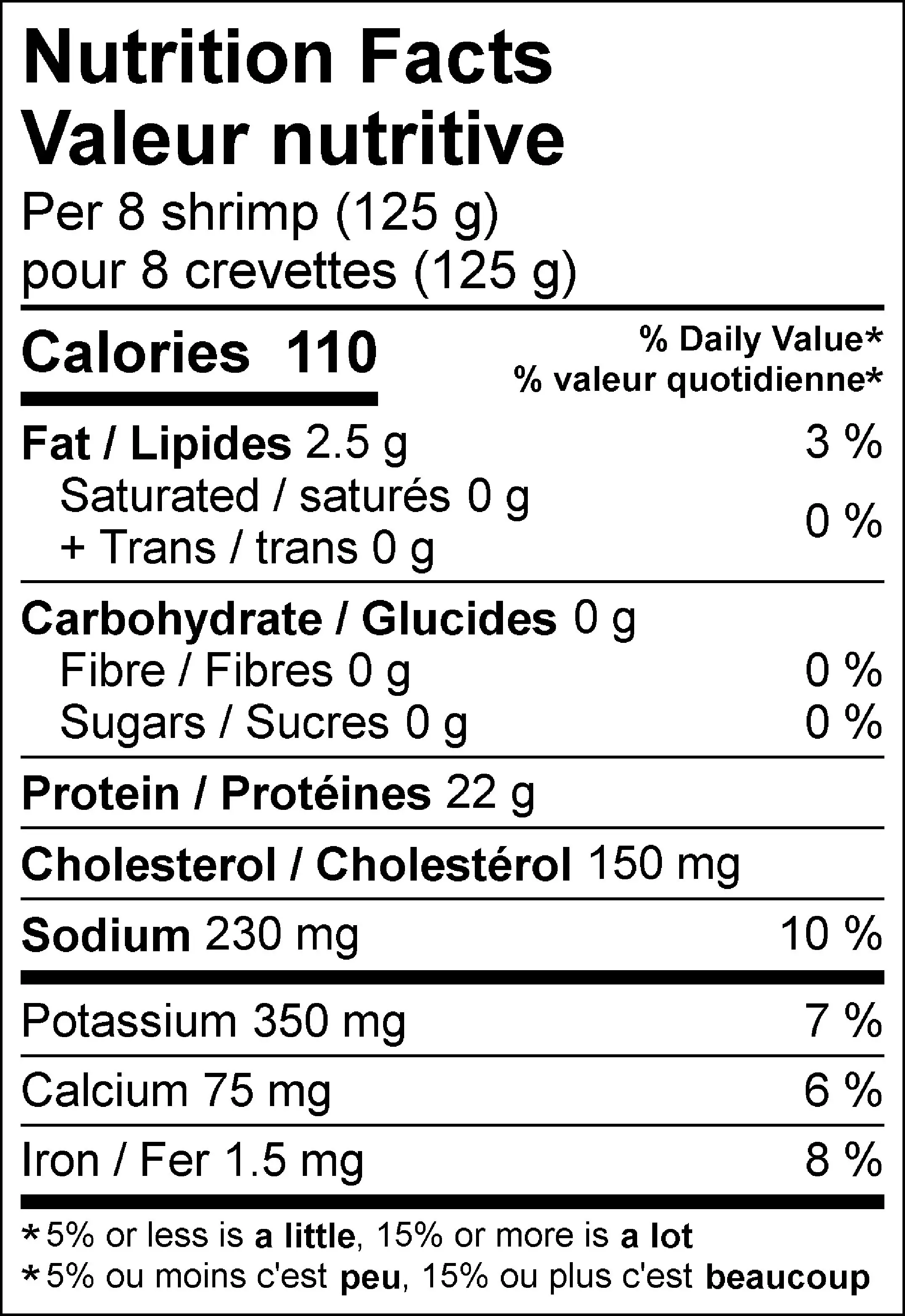 5125 - Raw White shrimp, 21-25, Jumbo NFT