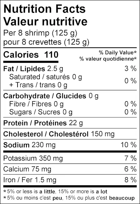 5125 - Raw White shrimp, 21-25, Jumbo NFT