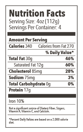 2652 WF NFT ground beef 73 1lb brick