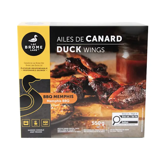 ARTWORK Duck Wings, Mem BBQ 550g - Brome Lake