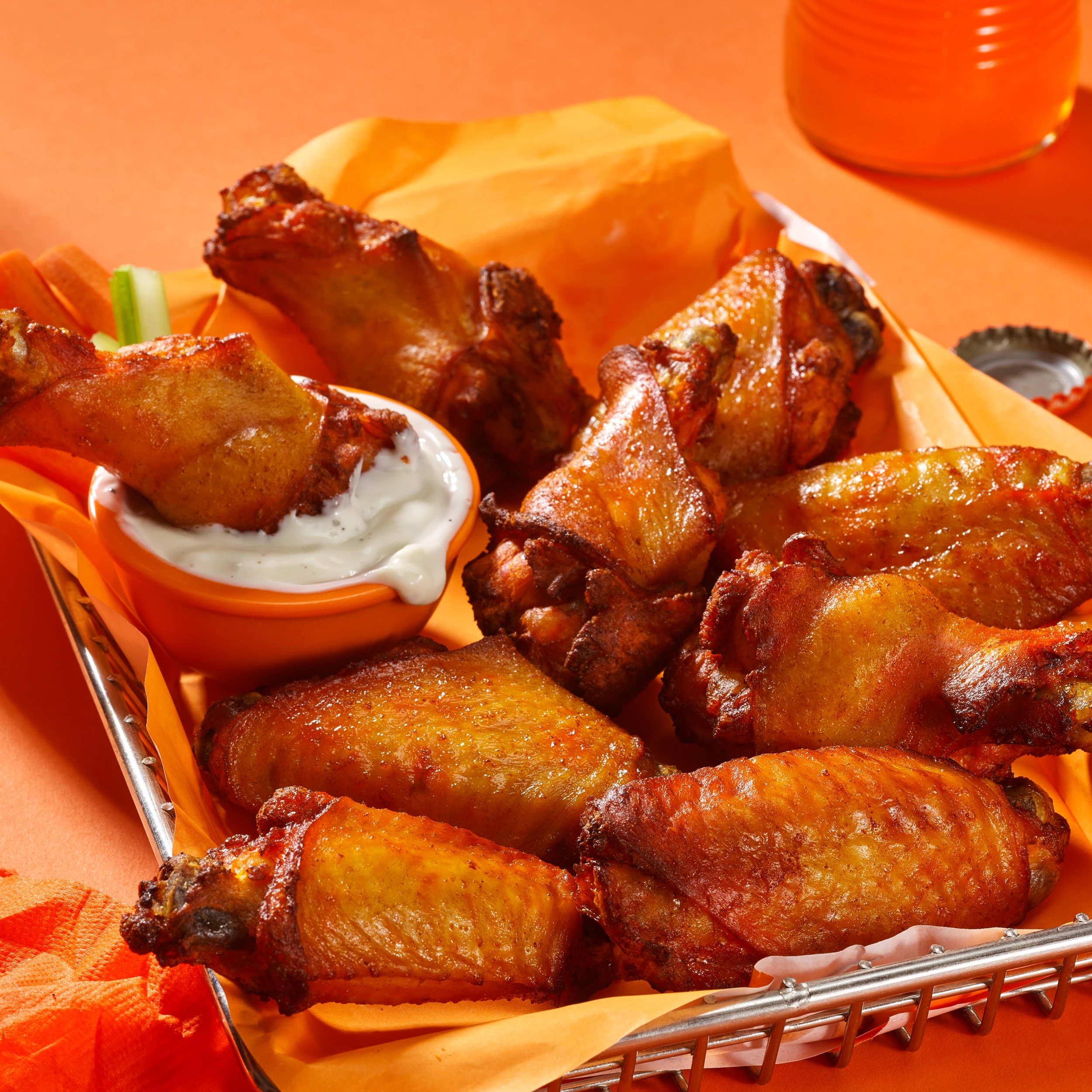 RAW Air Fryer Buffalo Crispy Wings